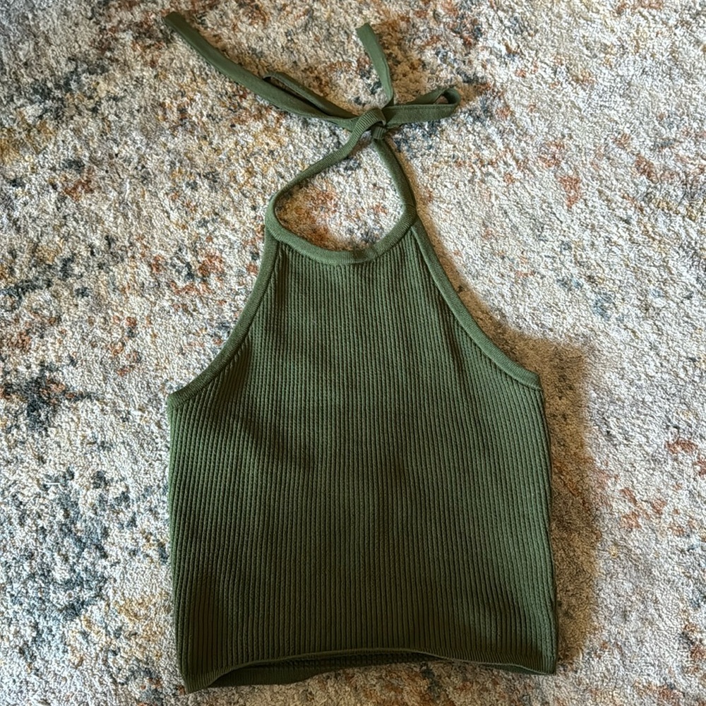 PacSun ribbed halter top